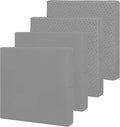 Easy-Going Waterproof Patio Cushion Covers 20x18x4 inch 4 Pack Replacement Non-Slip Outdoor Seat Cushion Slipcover with Zipper. Gray