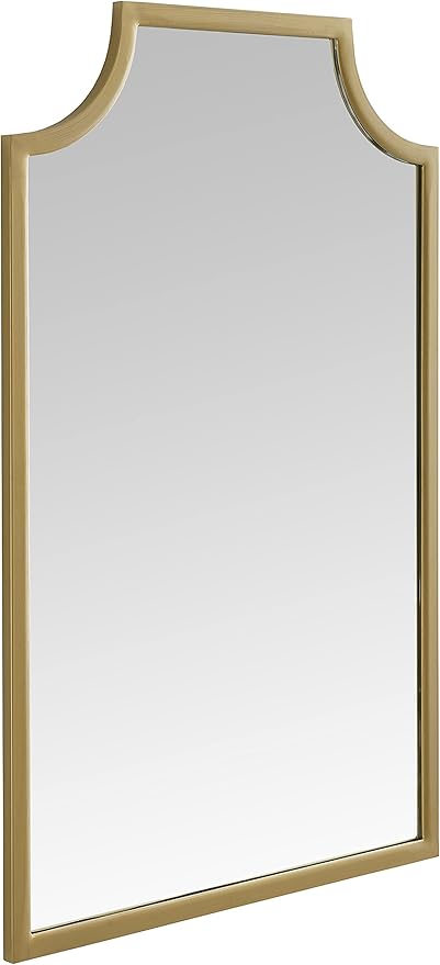 Crosley Furniture Aimee Mirror for Bathroom, Hallway, or Entryway, Gold