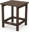 POLYWOOD ECT18MA Long Island 18" Side Table, Mahogany