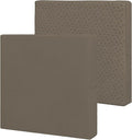 Easy-Going Waterproof Patio Cushion Covers ONLY Cover 24x22x4 inch 2 Pack Replacement Non-Slip Outdoor Seat Cushion Slipcover with Zipper. Taupe