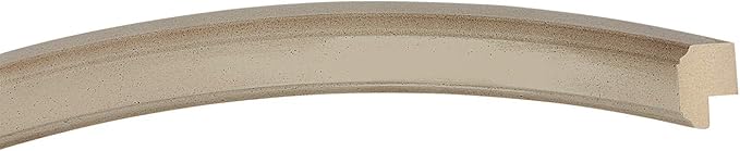 OVALCREST Oval Beveled Wall Mirror for Home Decor - Toronto Style - Taupe - 18" x 14"