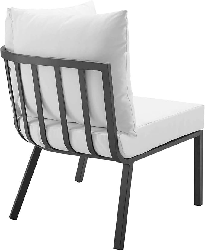 Modway Riverside Outdoor Furniture, 3-Piece Set, Gray White