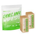 Cooling Body Wipes, Individually Wrapped Biodegradable Shower Wipes, Cooling Towels for the Gym, Workout, Hiking, Travel, and Sport, Oversized and Extra-Thick (12, Mint Chill)