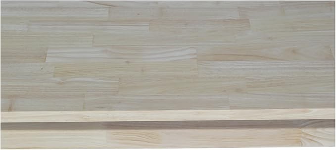 Solid Parawood Trestle Bench Unfinished 72", Kitchen/Dining Furniture, Sturdy & Reliable, Paint or Stain in Any Color, 450 lb Capacity, Entryway, Living Room, Family Room, Breakfast Nook, Unfinished