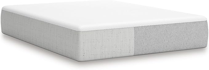 Signature Design by Ashley California King Size Cool Max 12 Inch Medium Plush Cooling Gel Infused Memory Foam Mattress for Pressure Relief, Fiberglass Free, Mattress in A Box
