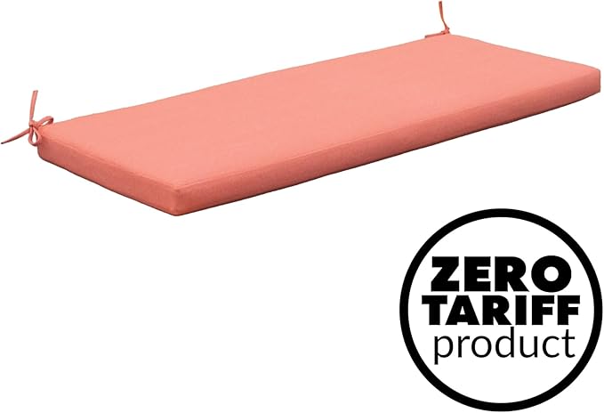 Tommy Bahama Bench Cushion, 44" X 19" X 2.5", Bamboo Bay Mango