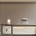 78IN L-Shaped Executive Desk with Drawer Cabinet, Executive Office Desk with LED Strip & Exquisite Handle & Fashionable Pattern Design