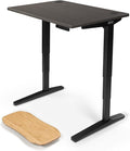 UPLIFTDESK V2 2-Leg Ash Gray Laminate Wood Standing Desk – Adjustable Height, Advanced 1-Touch Memory Keypad, Under Desk Cable Management, Wire Grommets & Rocker Board (Black-Frame, 42 x 30 inch)