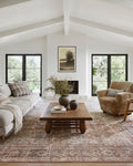 Loloi Amber Lewis Georgie Collection GER-06 Bordeaux/Antique 5'-0" x 7'-6", .19" Pile Height, Area Rug