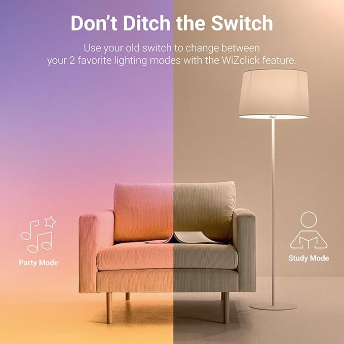 HALO 5/6" Smart Wi-Fi Recessed LED Light Powered by WiZ Pro, Dimmable Full Color w/ SpaceSense® Motion, Smart Home Ready - RL56069WZRGBWWHR