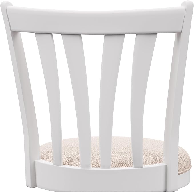 Hillsdale 25.5" Savana Wood Swivel Counter Height Stool, White