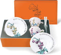 Tea Cup Set With 2 Tea Cups 2 Saucers And 2 Spoon 7 OZ Espresso Coffee Mug Vintage Creativetea Teacup And Saucer Set For Coffee,Tea,Latte, Cappuccino
