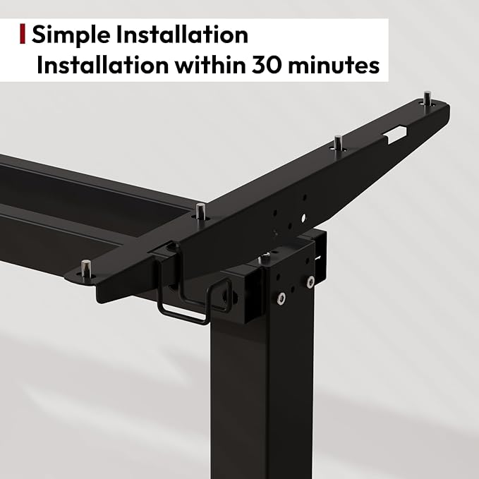 SANODESK Electric Standing Desk 63x28 Inch Height Adjustable Stand Up Desk Home Office Computer Workstation Sit Stand Home Office Desk with Splice Board (Black Frame + Black Top)