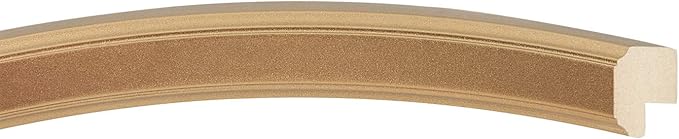 OVALCREST Oval Beveled Wall Mirror for Home Decor - Toronto Style - Gold Spray - 22" x 18"