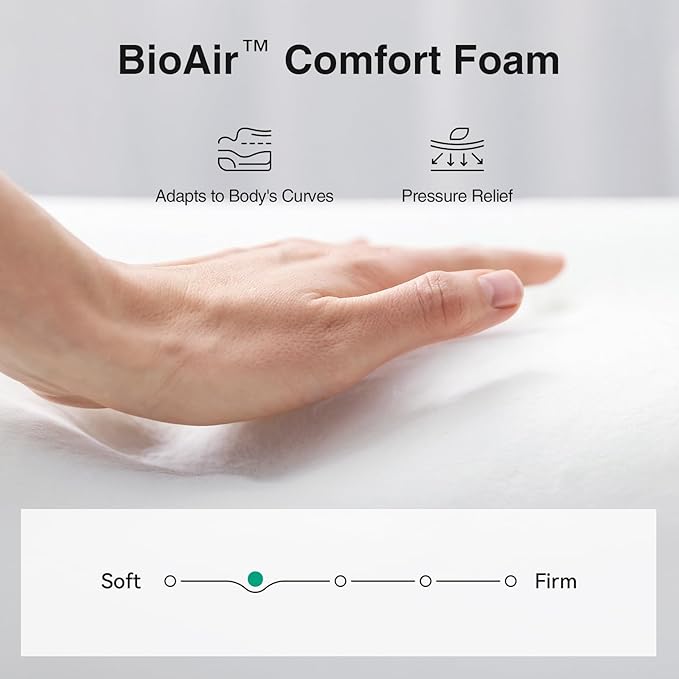 Novilla Queen Size Mattress 6 Inch, Foam and Spring Hybrid Mattress for Restful Sleep, Medium Firm, CertiPUR-US Certified Foam & Steel Coils, Durable Support, Eco-Friendly Packaging