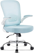 Office Chair,Ergonomic Mesh Desk Chair with Adjustable Lumbar Support,Computer Chair with Flip-up Armrests, Rolling Executive Chairs, Home Office Chair(Blue)