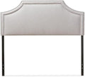 Maykoosh Eclectic Elegance Allure Modern and Contemporary Fabric Upholstered Headboard, Nailded Trim Head Board