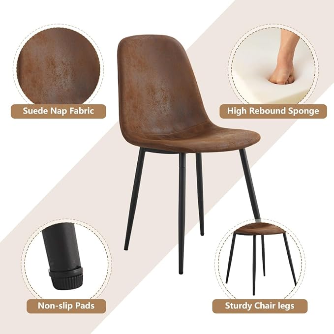 Dining Table Set for 8，Dining Room Table Set for 8，71'' Kitchen Table and Suede Nap Fabic Chairs Set of 8，8 Chair Dining Table Set for Kitchen Dining Room