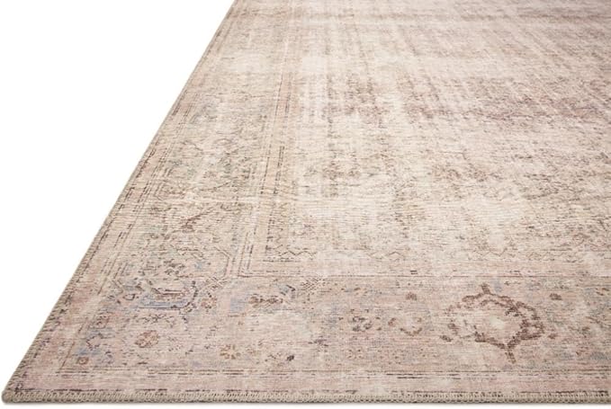 Loloi Amber Lewis Georgie Collection GER-02 Ocean/Sand 2'-6" x 7'-6", .19" Pile Height, Runner Rug