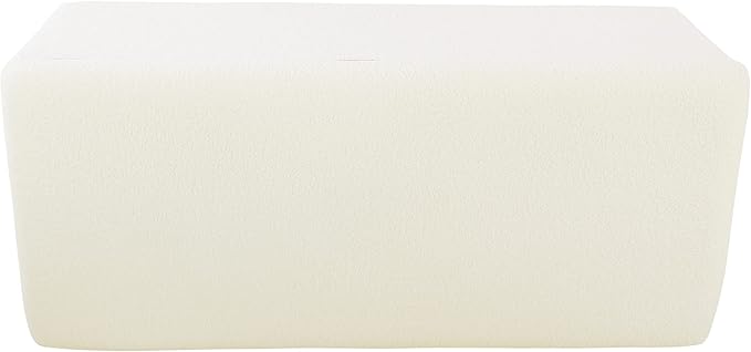HomePop Sherpa Storage Bench - Cream