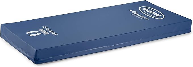 Invacare SRS2080 Glissando Friction Reducing Hospital Bed Mattress for Pressure Sore & Ulcer, 36" Width, 80" Length, Blue