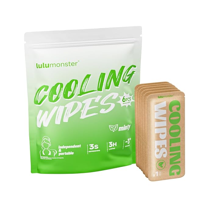 Cooling Body Wipes, Individually Wrapped Biodegradable Shower Wipes, Cooling Towels for the Gym, Workout, Hiking, Travel, and Sport, Oversized and Extra-Thick (1, Mint Chill)