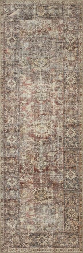 Loloi Amber Lewis Georgie Collection GER-06 Bordeaux/Antique 2'-3" x 3'-9", .19" Pile Height, Accent Rug