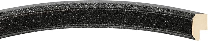 OVALCREST Oval Beveled Wall Mirror for Home Decor - Toronto Style - Black Silver - 18" x 14"