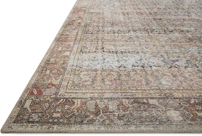 Loloi Amber Lewis Georgie Collection GER-09 Multi/Spice 5'-0" x 7'-6", .19" Pile Height, Area Rug