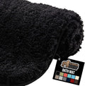 GORILLA GRIP Bathroom Rugs, 36x24, Ultra Soft Absorbent Mat, Thick Plush Bath Rug, Machine Washable, Microfiber Quick Dry, Mats for Shower, Bathtub and Floor, Home Decor Accessories, Black