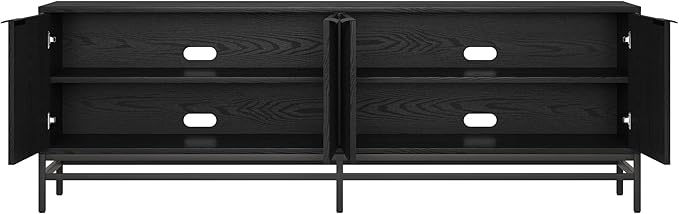 Henn&Hart Montello TV Stand, 70" Wide, Black