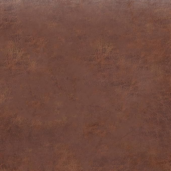 SIMPLIHOME Harrison Large Coffee Table Storage Ottoman - 40 inch Wide Upholstered Vegan Leather Square Lift-Top Ottoman in Distressed Saddle Brown, Transitional Bench for Living Room with Sturdy Base