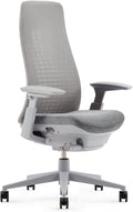 Haworth Fern Office Chair – Ergonomic and Stylish Desk Chair with Breathable Mesh Finish - Without Lumbar Support (Silver Leaf)