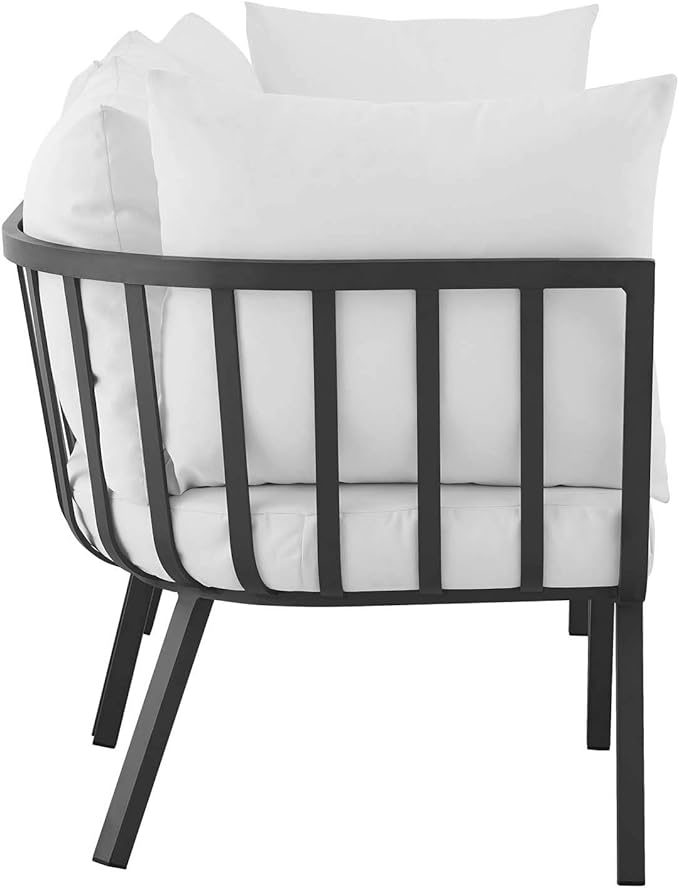 Modway Riverside Outdoor Furniture, 3-Piece Set, Gray White