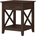 Bush Furniture Key West Nightstand with Drawer, Bing Cherry