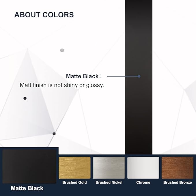 ANDY STAR Arched Mirror, 24" x 38" Black Bathroom Mirror in Stainless Steel Metal Frame, Arch Top Rounded Corner 1" Deep Set Design Wall Mount Hangs Vertical