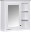 Bathroom Wall Cabinet with Mirror, 30'' x 28'' Medicine Cabinet with Mirror Door and Adjustable Shelves, Over Toilet Storage Cabinet, Wall-Mounted Bathroom Mirrors for Over Sink with Storage