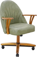 Chromcraft Set of 1 Swivel Tilt Chairs, Chairs with Wheels for Kitchen Room