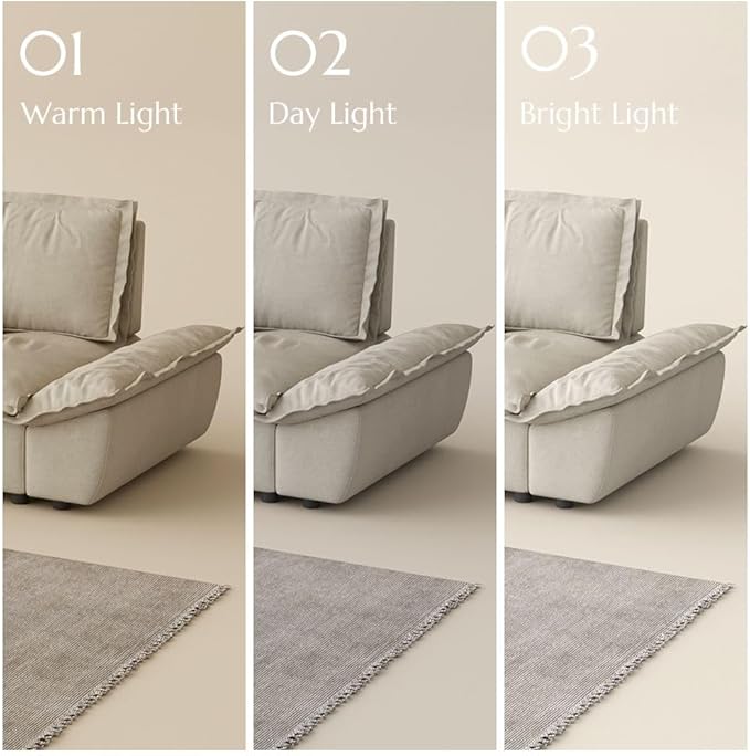 POVISON Oversized Modular Sectional Sailboat Sofa for Living Room with Adjustable Backrest Sectional Couches Large Deep Sofa Set 4 Seats Big Comfy Cloud Couch for House Office