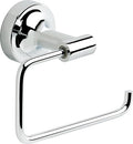 Franklin Brass Voisin (1-Pack) Toilet Paper Holder Polished Chrome Tissue Roll Holder for Bathroom Organization and Storage European Single Post Toilet Tissue Holder Wall Bathroom Accessories VOI50-PC