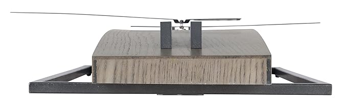 Howard Miller Harwood III Wall Clock, Gray Finish Analog Display Battery-Powered Quartz Movement, Black Pendulum Bob Battery Powered Wall Mount Best for Home Decor, Office & Dinning Room