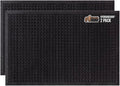 GORILLA GRIP Front Door Mat, 35x23 Black, Indoor Outdoor Ultra Absorbent HydroAbsorb Doormat, Absorbs Up to 1.7 Cups of Water, Stain and Fade Resistant, Rubber Backing Doormats, Captures Dirt, 2 Pack