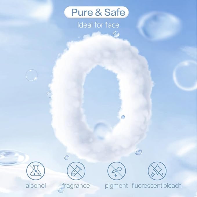 Disposable Face Towels 100 Count, Ultra Soft & Thick Facial Towels for Sensitive Skin, Biodegradable & Lint-Free Makeup Remover Dry Wipes, Multi-Purpose Cleansing Towelettes for Face Wipes