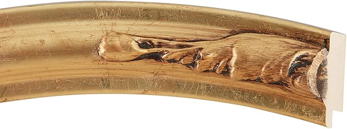 OVALCREST Oval Beveled Wall Mirror for Home Decor - Florence Style - Gold Leaf - 20" x 16"