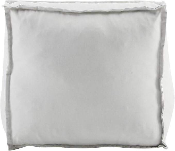 Christopher Knight Home Natty Bean Bag Chair, Fabric Bean Bag Chairs for Adults and Kids, Comfy Reading Chair, Lounge Sofa with Armrest, Indoor/Outdoor Spaces Memory Foam Bean Bag Chair, Light Gray