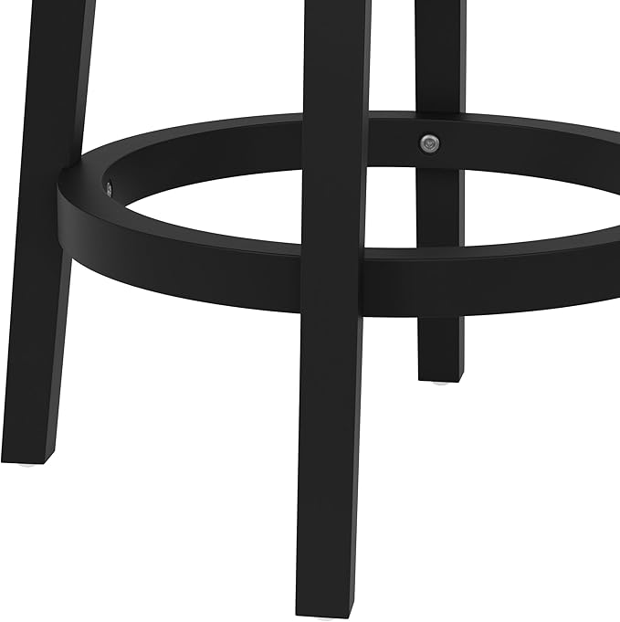 Hillsdale Clarion Wood Counter Height Swivel Stool, Black