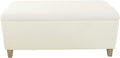 HomePop Sherpa Storage Bench - Cream