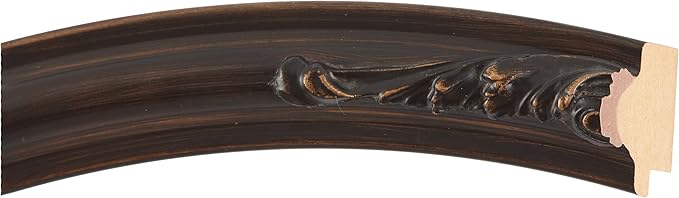 OVALCREST Oval Beveled Wall Mirror for Home Decor - Florence Style - Rubbed Bronze - 40" x 28"