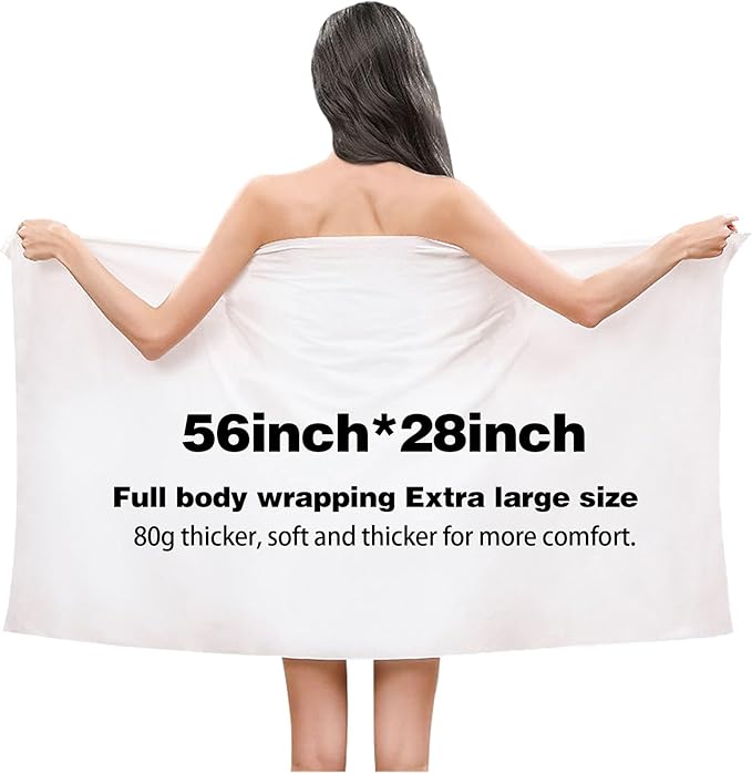 Disposable Compressed Bath Towel Tablets, 56'' x 28'' Pure Cotton Portable Disposable Hypoallergenic,Suitable for Camping, Travel, Sports, Hotel Bathroom,Beauty Salon,etc. (18 Pack)