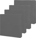 Easy-Going Waterproof Patio Cushion Covers ONLY Cover 24x22x4 inch 4 Pack Replacement Non-Slip Outdoor Seat Cushion Slipcover with Zipper. Dark Gray